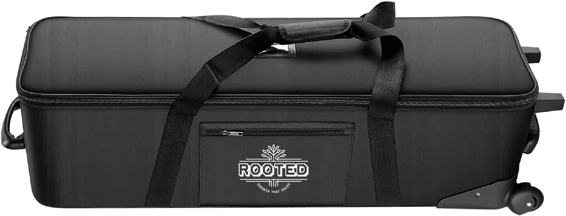 The Rooted Bankers Kit: a wheeled hard case holding labelled containers of rods and connectors.